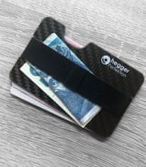 HEGGER® Karbonová peněženka na kart pouzdro na karty Hegger černé unisex produkt