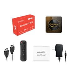 BergMont Multimediální přehrávač SMART TV BOX G96 max, 8K Ultra HD, DEKODÉR, 2GB/16GB, ANDROID 13.0, Netflix, HBO 