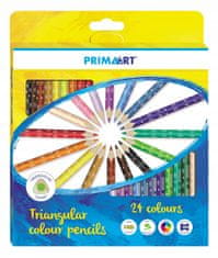 Prima Art Trojhranné tužky 24 barev