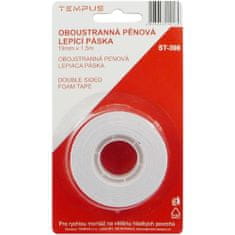 Papírnictví Tempus Lepící páska oboustranná pěnová 19 mm x 1,5 m - 3 balení