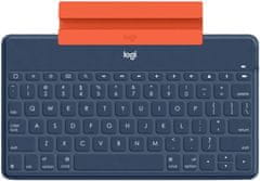 Logitech klávesnice k tabletu Keys-To-Go, bluetooth, holandština/angličtina, modrá (920-010060)