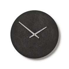 Clockies Betonové hodiny 30 cm - antracitové/stříbrné s gravírováním