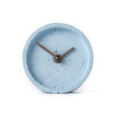 Clockies Stolní betonové hodiny - modré