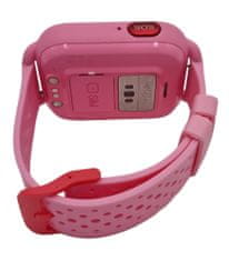 Klarion Dětské růžové 4G smart hodinky KLT7-2024 8GB s GPS