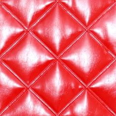 Standom STANDOM Koženkové čalounění dveří vzor KARO T3 Červená lakovaná velké 10x10 pro dveře 60, 70, 80 a 90cm