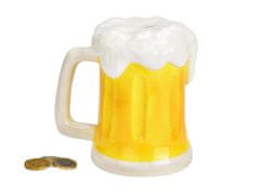 G. Wurm Keramická pokladnička Pivní sklenice s pěnou