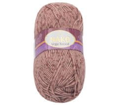 Nako Příze TWEED - 100g / 195 m - růžová s nopky