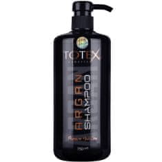 Totex Argan Shampoo - arganový šampon na vlasy, účinně čistí pokožku hlavy a vlasy, intenzivně vyživuje a hydratuje vlasy, 750 ml
