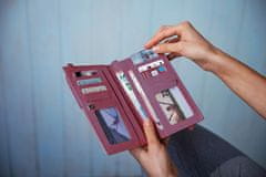 Weltbild Weltbild Dámská kožená kabelka na mobil, fialová