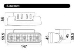 MYCARR LED světla pro denní svícení, 147x45mm, ECE (sj-286)