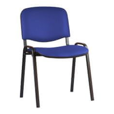 Manutan Konferenční židle Manutan ISO Leath Black, modrá