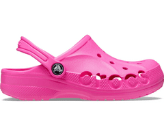 Crocs Baya Clogs pro děti, 33-34 EU, J2, Pantofle, Dřeváky, Electric Pink, Růžová, 207013-6QQ