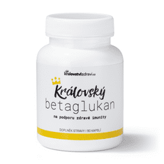 Kralovstvizdravi Královský Betaglukan 260 mg + (Vitamín C + D), 90 veg. kapslí