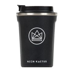 Neon Kactus , Designový termohrnek, 380 ml | černý