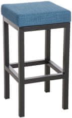 Sortland Barová židle Taylor - látkové čalounění | modrá
