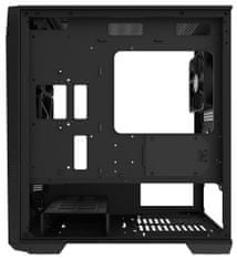 Zalman case minitower Z1 Iceberg černá, bez zdroje, ATX, 3x 120mm ventilátor, 1x USB 2.0, 2x USB 3.0, průhledná bočnice