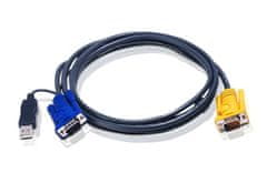 SECOMP ATEN 5M USB KVM Cable with 3 in 1 SPHD and built-in PS/2 to USB converte