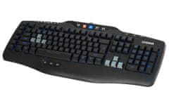 Crono CK3000 - modré podsvícená herní klávesnice, CZ + SK, USB