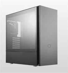 Cooler Master CoolerMaster case Silencio S600 Tempered Glass, ATX, Mid Tower, čierna, bez zdroje