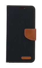 Canvas Pouzdro Xiaomi Redmi Note 12S knížkové černé 105360