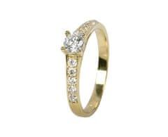Brilio Dámský prsten s krystaly 229 001 00668 (Obvod 55 mm)