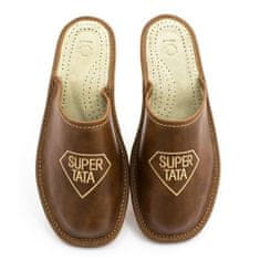 NOWO Pánské celokožené pantofle Super Dad r. 45