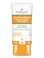 FLOS-LEK Floslek Pharma White&amp;Beauty Denní krém proti stárnutí pleti s ochranným faktorem Spf50+ proti hyperpigmentaci