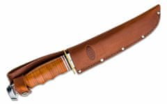 KA-BAR® KB-1236 BOWIE lovecký nůž 17,5 cm, mosaz, kůže, kožené pouzdro
