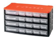 Tood Box na nářadí 20 zásuvek, 330x170x180 mm, plast