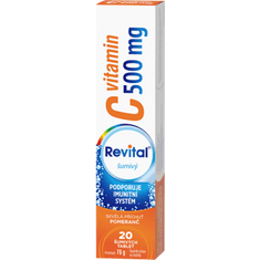 Revital Vitamin C 500 mg, 20 tablet Příchutě: Lesní jahoda