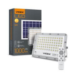 VIDEX LED solární reflektor + dálkové ovládání | 1000 lm