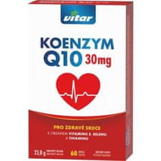 VITAR Koenzym Q10 30 mg + Se + Vitamin E + Thiamin, 60 kapslí