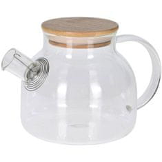 Excellent Houseware Skleněná čajová konvice s kovovým filtrem, 1000 ml