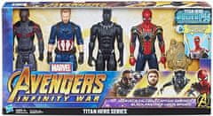 Avengers Infinity War Sada 4 Figurek 30 cm Černý Panter Iron Spider Kapitan Amerika Falcon od Hasbro))