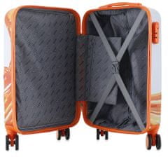 SEMI LINE Příruční kufr T5655 White/Orange