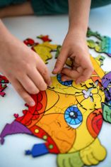 Kids DO Barevné dřevěné puzzle obrázek Koťátko 100 dílků