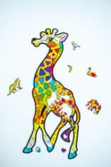Kids DO Barevné dřevěné puzzle obrázek Žirafa 62 dílků
