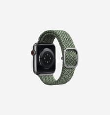 UNIQ Aspen pletený řemínek pro Apple Watch 45/44/42 mm, zelený