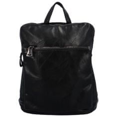 Urban Style Praktický dámský koženkový kabelko/batůžek Reyes, černá
