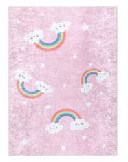 Dywany Łuszczów Dětský kusový koberec Junior 52063.802 Rainbow pink 80x150