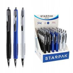 STARPAK Automatické školní modré kuličkové pero StarPak
