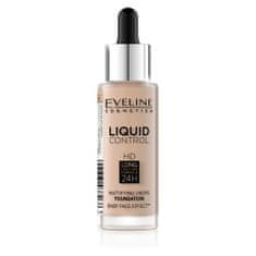 Eveline Cosmetics liquid control hd long lasting formula 24h make-up s kapátkem 030 sand beige 32ml
