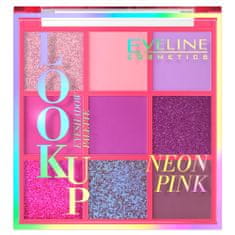 Eveline Cosmetics look up paletka 9 očních stínů neon pink 10,8g
