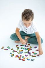 Kids DO Barevné dřevěné puzzle obrázek Motýl 52 dílků