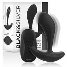 BLACK&SILVER Black and Silver Dwayne (Black), anální kolík s vibrací a ovladačem
