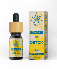 Herbalus CBD Olej 5% Detox, 10ml