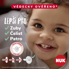 Nuk Dudlík Mommy Feel 0-9m 2 ks BOX broskvová