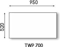 STIMTALUX Hybridní kovový infrazářič TWP 700W Standart bílý 