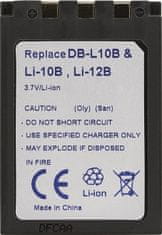 BRAUN Doerr akumulátor OLYMPUS LI-10B, LI-12B, SANYO DB-L10B, 1100mAh