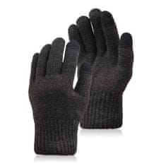 PAOLO PERUZZI 3W1 Zimní pánské šedé rukavice Snood Cap 